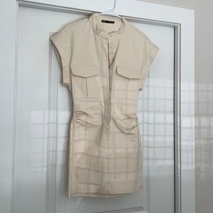 Zara mini dress in beige